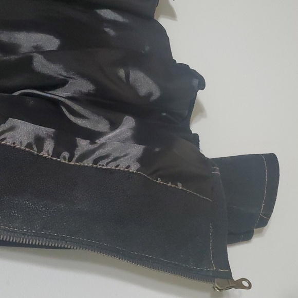 Leather Lloyd Elliot's country club jacket women's size small black zippered - Picture 7 of 16